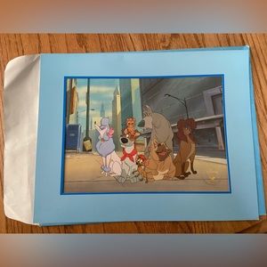 Vintage Disney's 1996 Oliver and Company Exclusive Commemorative Lithograph